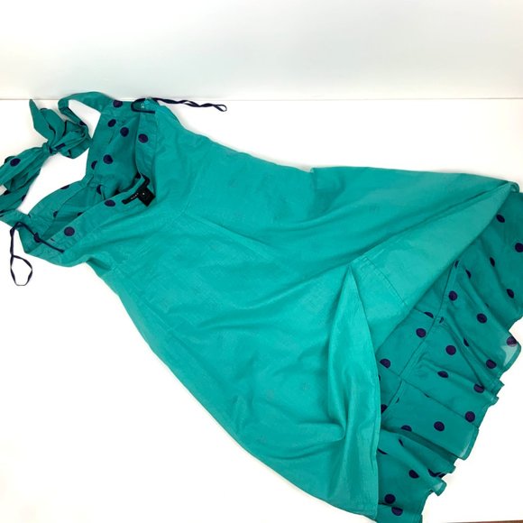Marc Jacobs Polka Dot Halter Cotton Dress Size 4 - Picture 14 of 16